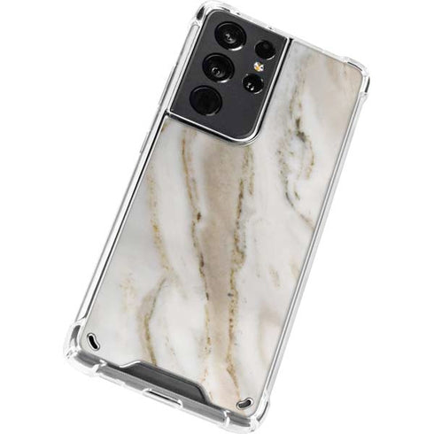 Vanilla Marble Galaxy S21 Ultra 5G Clear Case